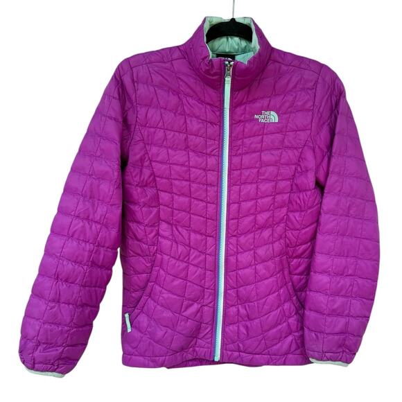The North Face Hot Pink Fuschia Zip Nylon Package Kids L 14 Jacket (women's sm) - Picture 1 of 7